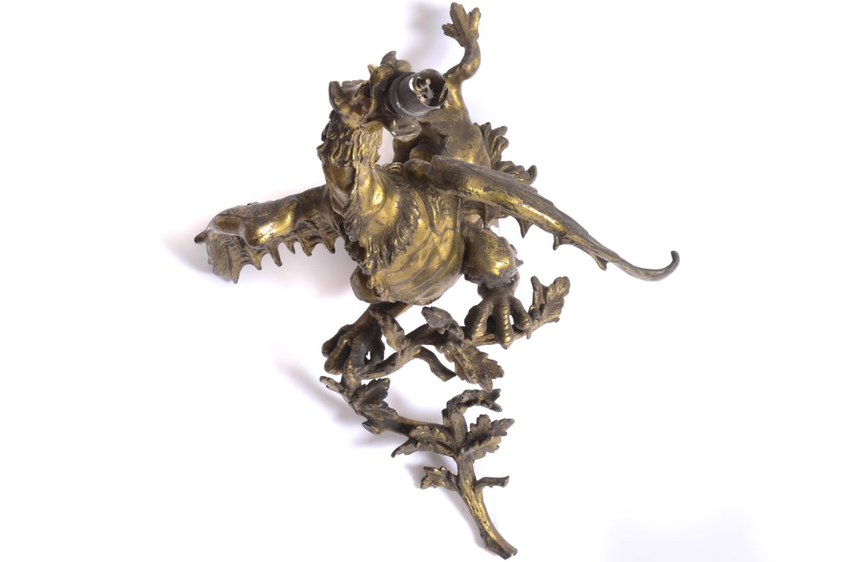 Paires d'appliques en bronze vers 1900-photo-4