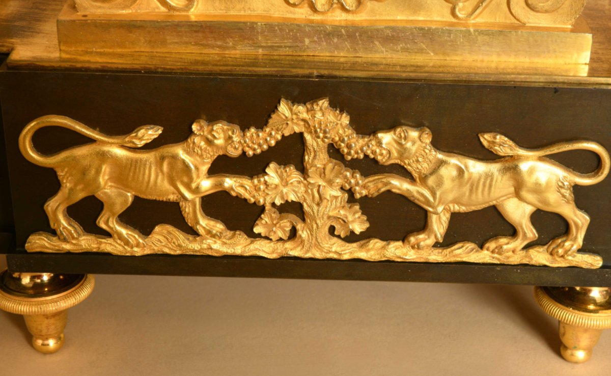 Early 19th Century Bronze Clock-photo-4