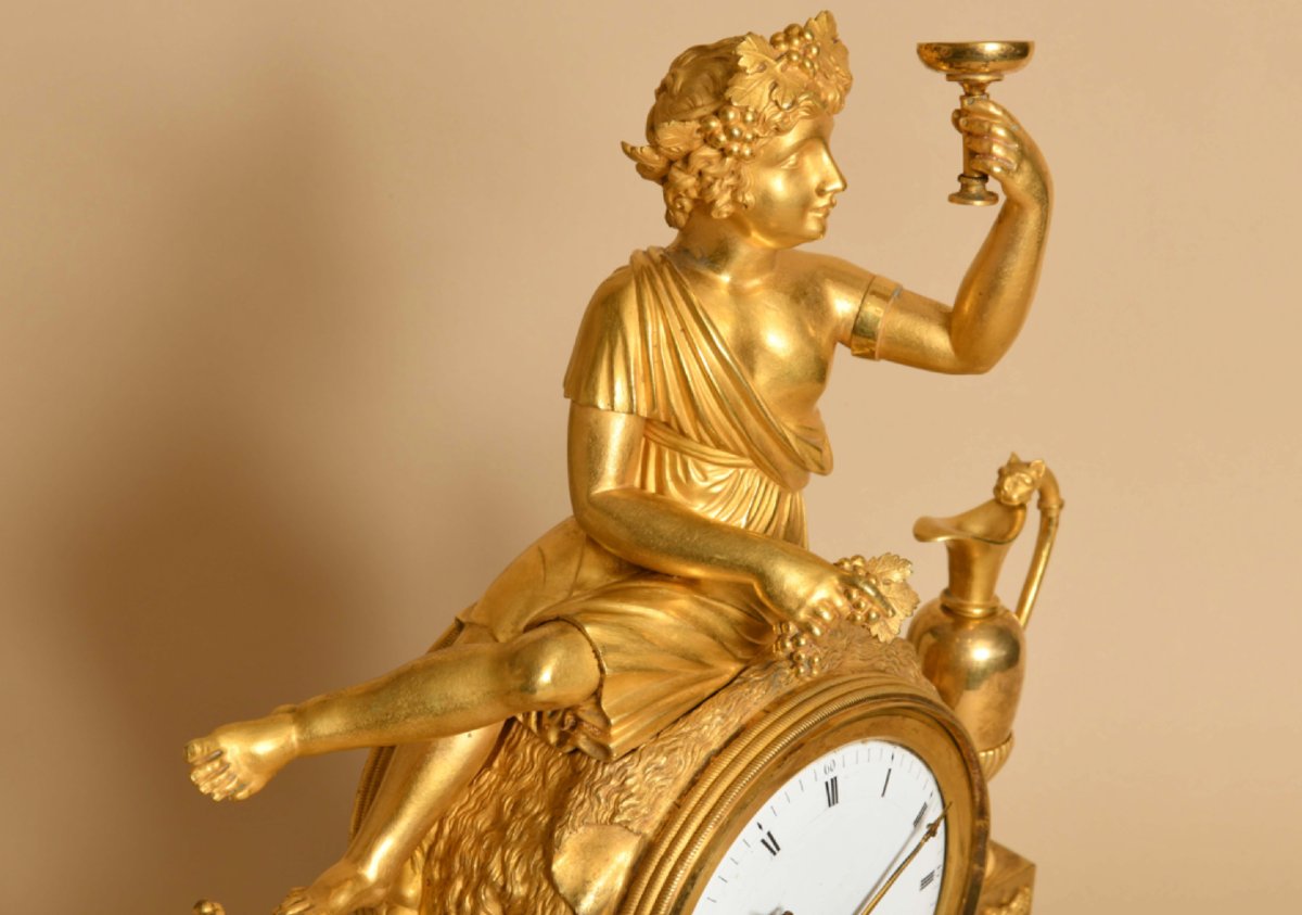 Early 19th Century Bronze Clock-photo-4