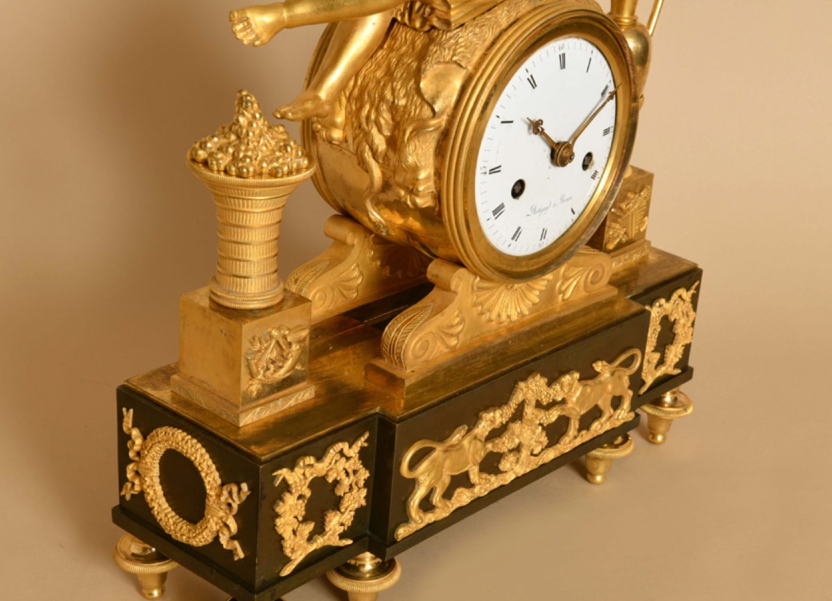 Early 19th Century Bronze Clock-photo-5