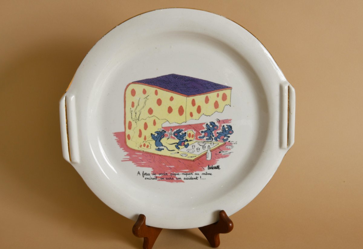 Illustrated Vintage Cheese Set-photo-3