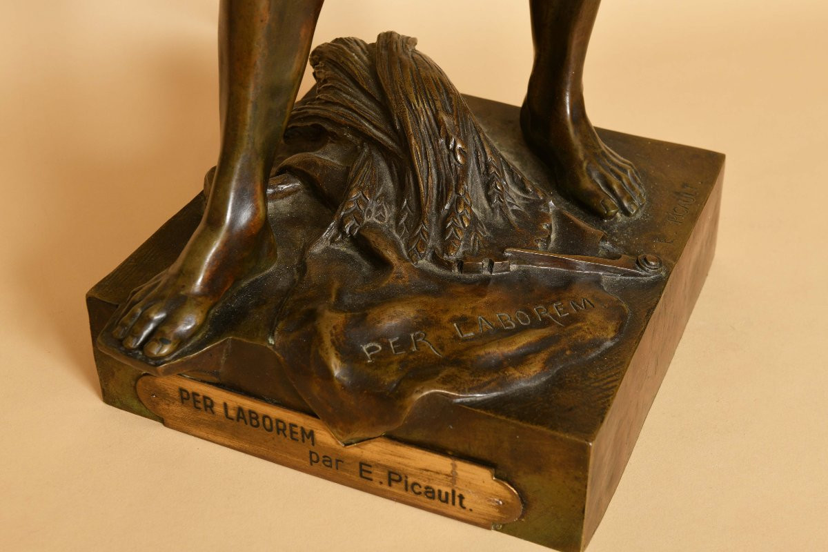 Bronze Signed Emile Picault-photo-1