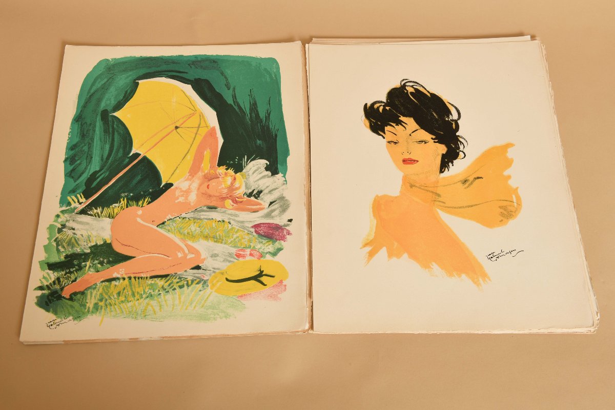 Lot de lithographie de Domergue-photo-2