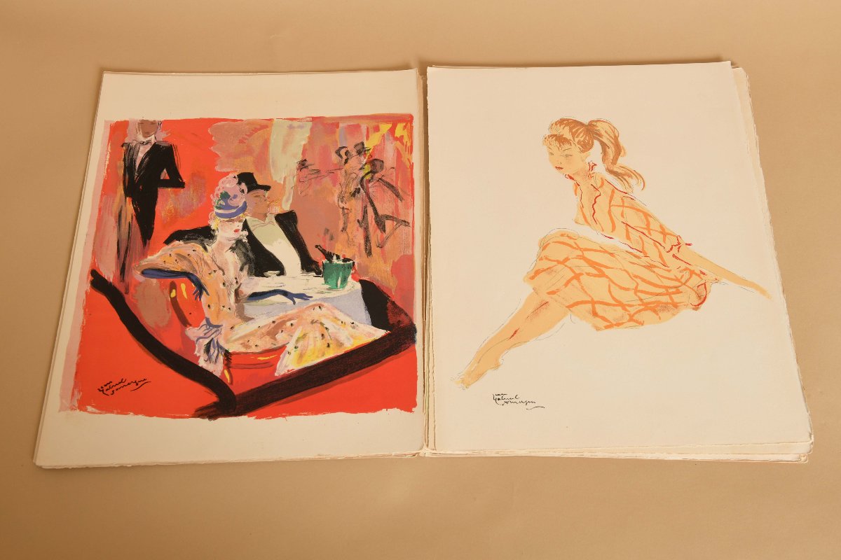 Lot de lithographie de Domergue-photo-3