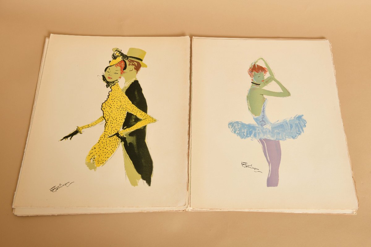 Lot de lithographie de Domergue-photo-4