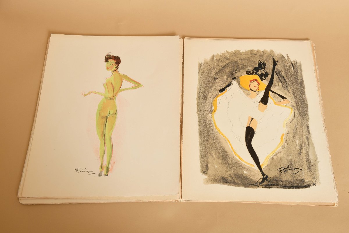 Lot de lithographie de Domergue-photo-2