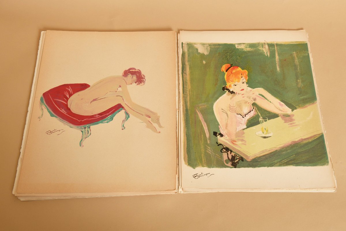 Lot de lithographie de Domergue-photo-4