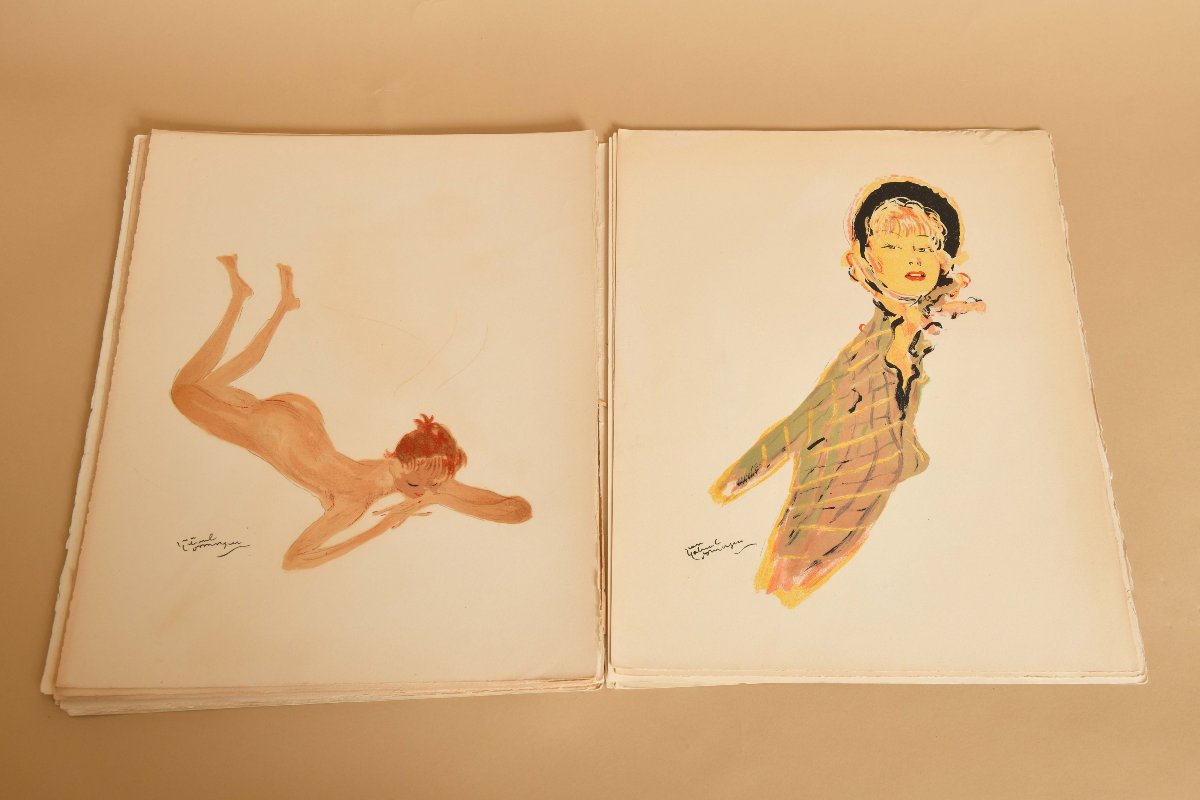 Lot de lithographie de Domergue-photo-5