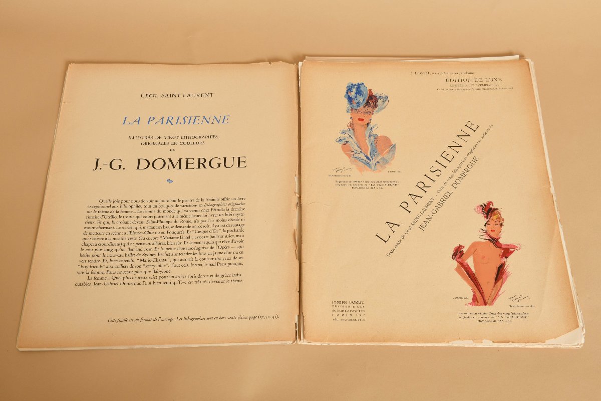 Lot de lithographie de Domergue