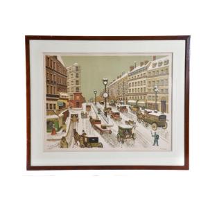 Lithographie signée Duranton