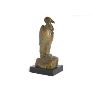 Rarissime bronze représentant un vautour