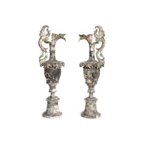 Aiguière en albâtre du XIXe siècle