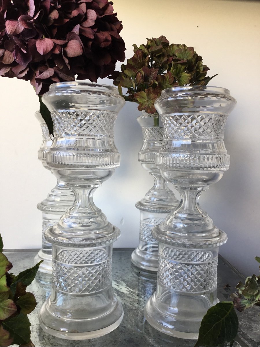The Suite Of 4 Small Medici Shaped Vases-photo-2