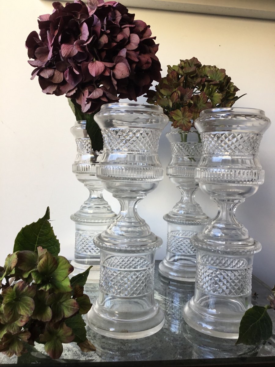 The Suite Of 4 Small Medici Shaped Vases-photo-3