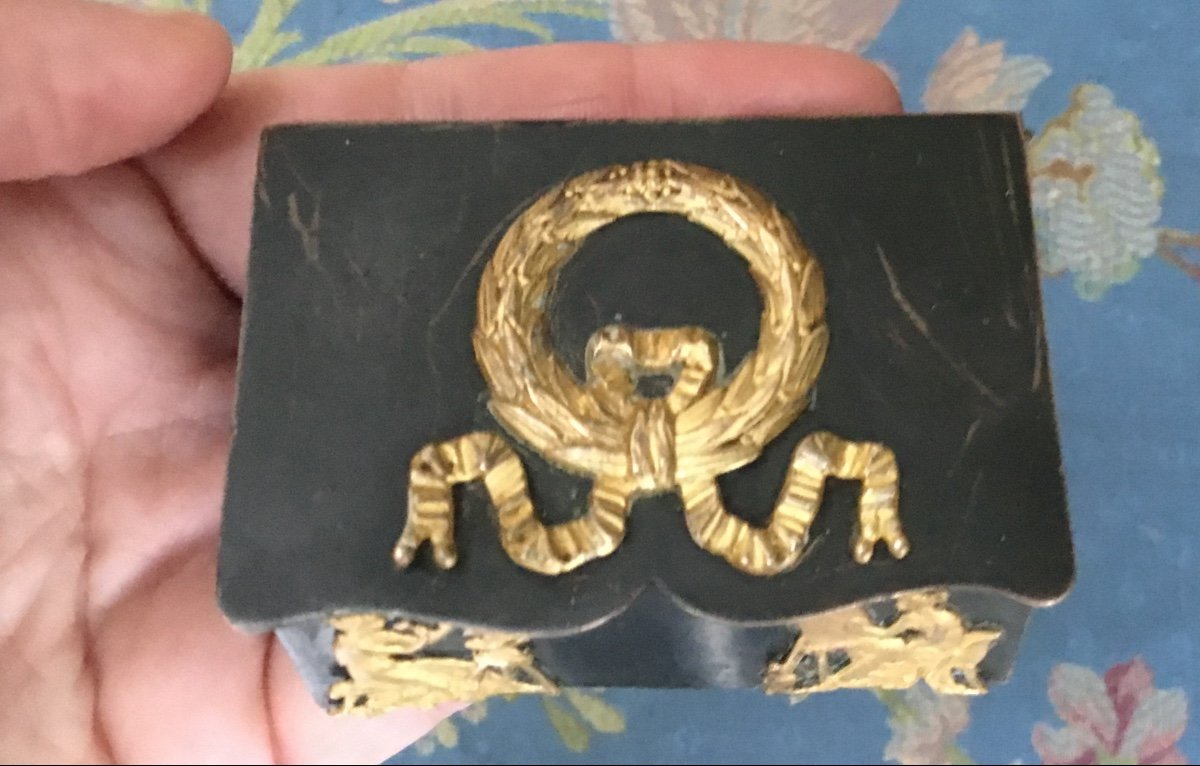 Stamp Box, Attributes Of The Arts, Restoration Period-photo-7