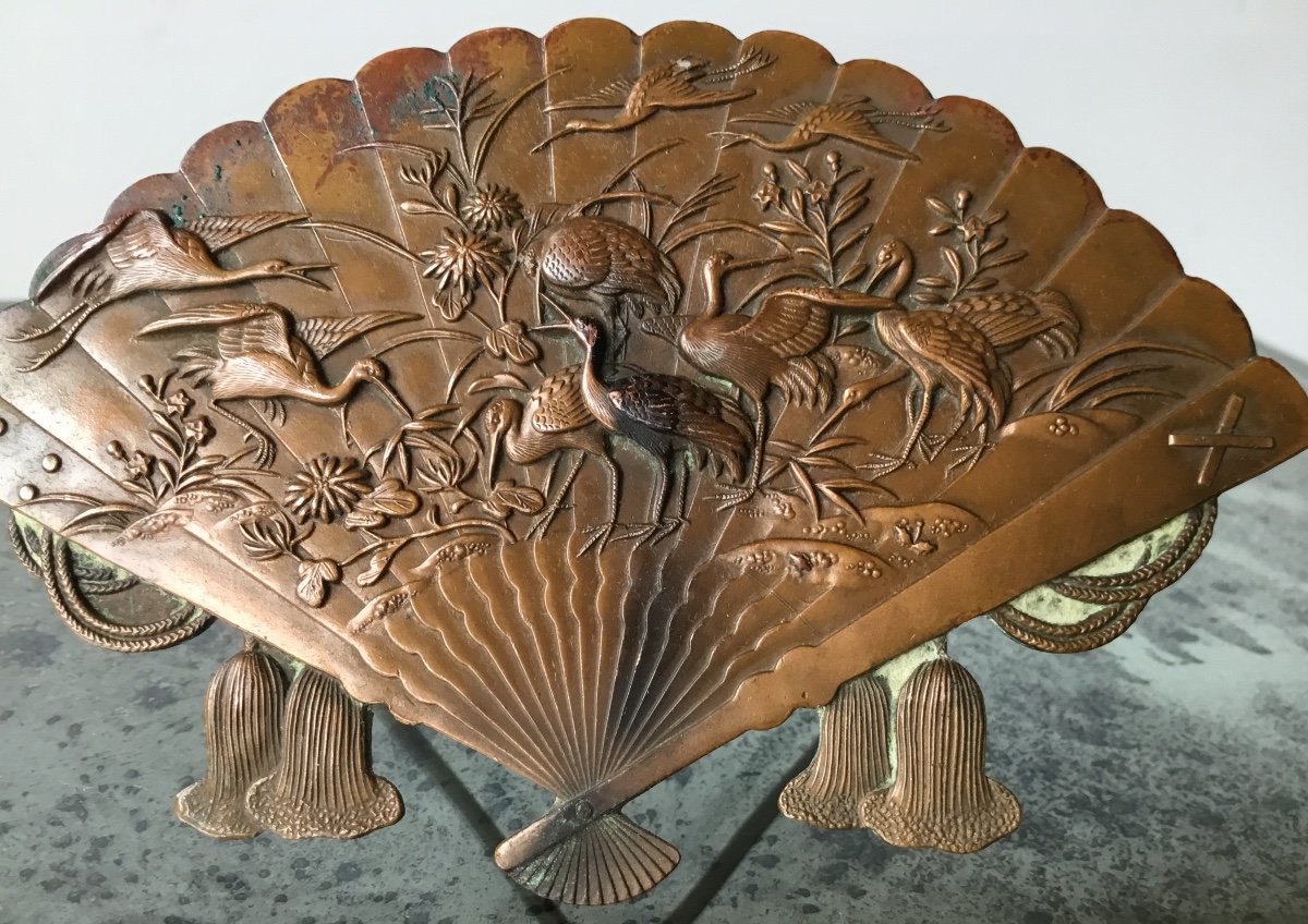 Japanese Menu Holder Decor With Cranes