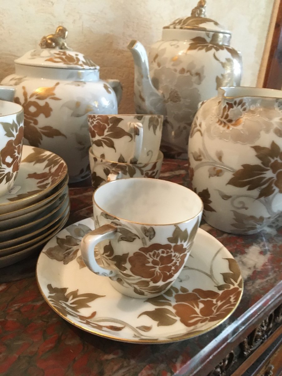 Satsuma Porcelain Coffee Service, Japan-photo-2
