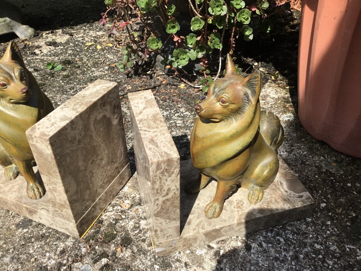 The Pair Of Corgi Bookends From The 1930s-photo-1