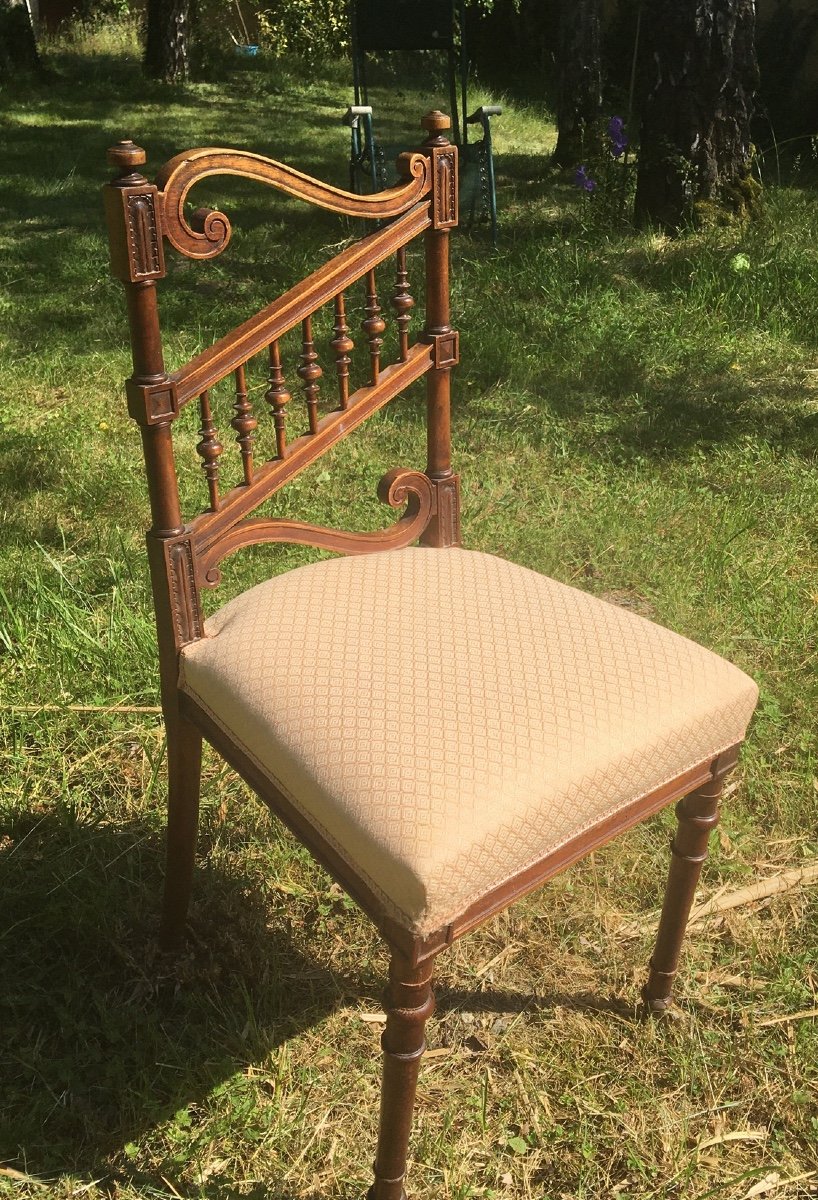 Small Accent Chair With Musical Decor