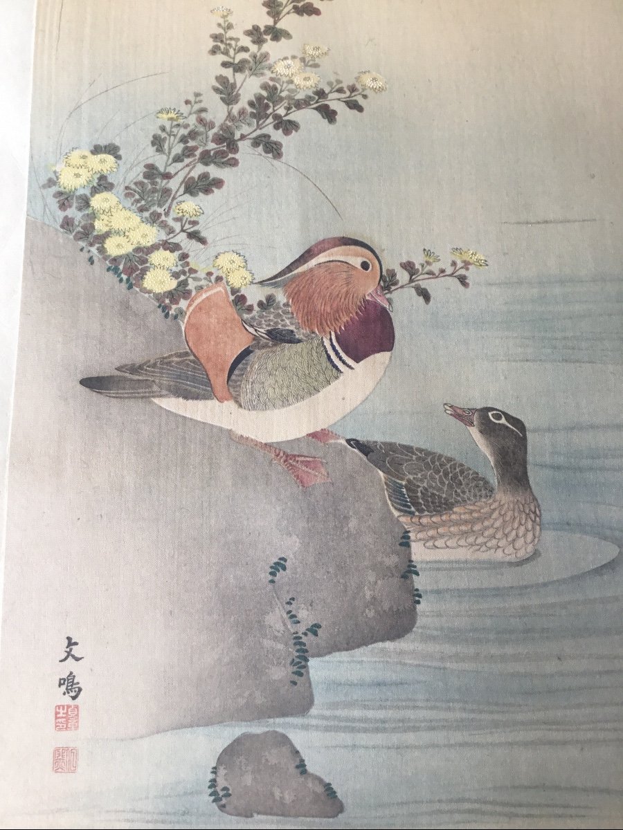 Couple Of Ducks, Japanese Print-photo-2