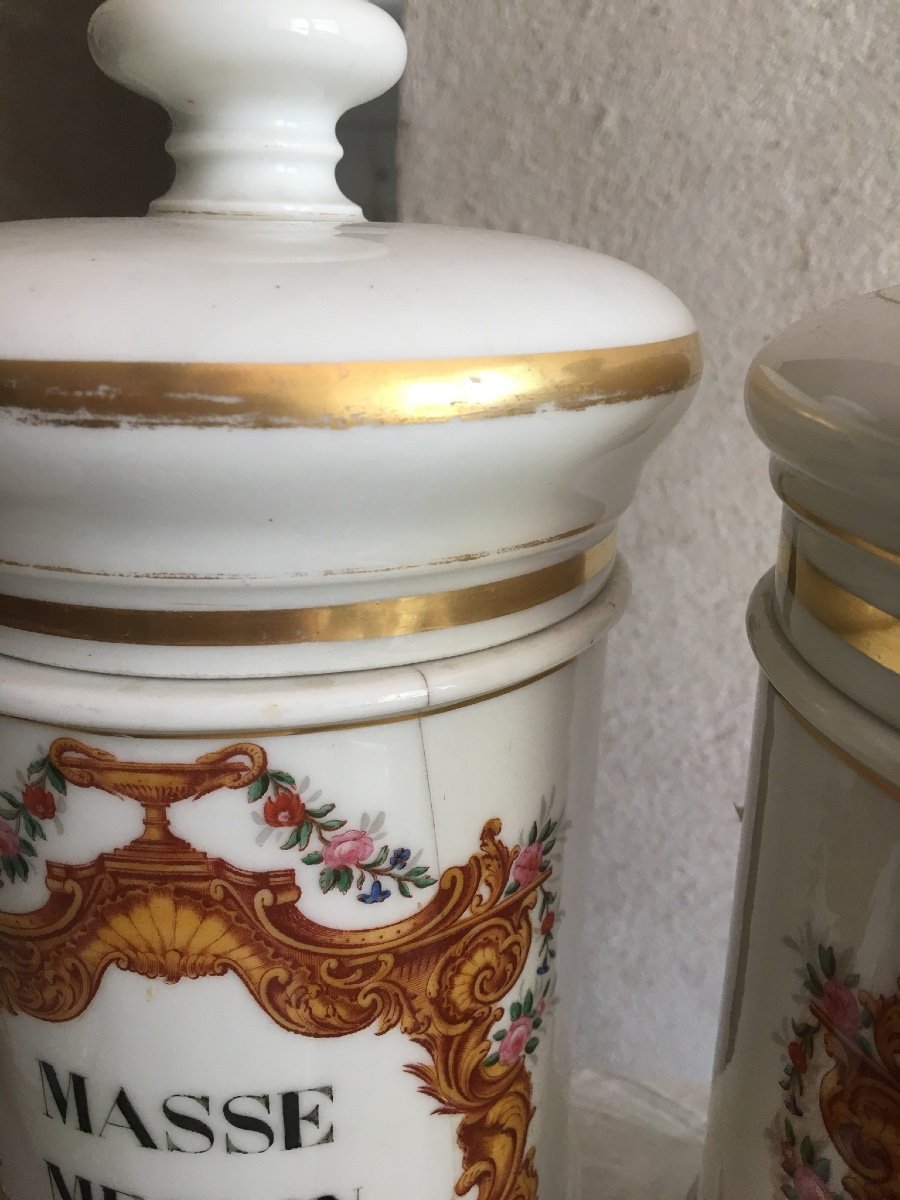 Collection Of 20 Faience Pharmacy Pots-photo-5