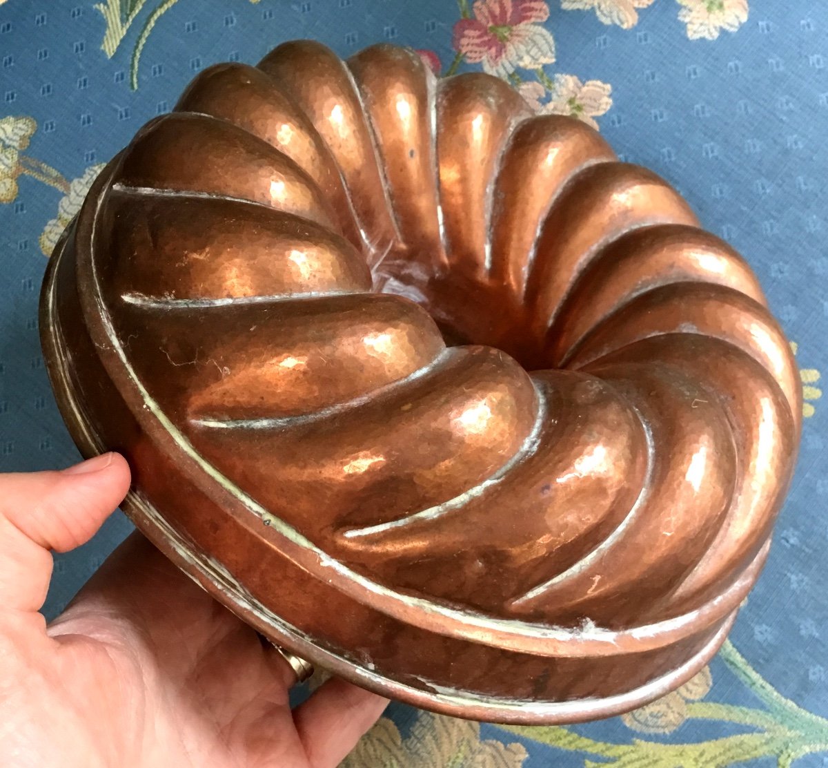 Small Bavarian Mold Brand Trottier In Copper