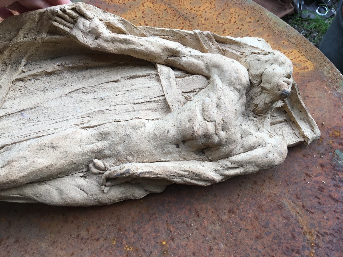 Terracotta Sketch, Christ In The Tomb-photo-3