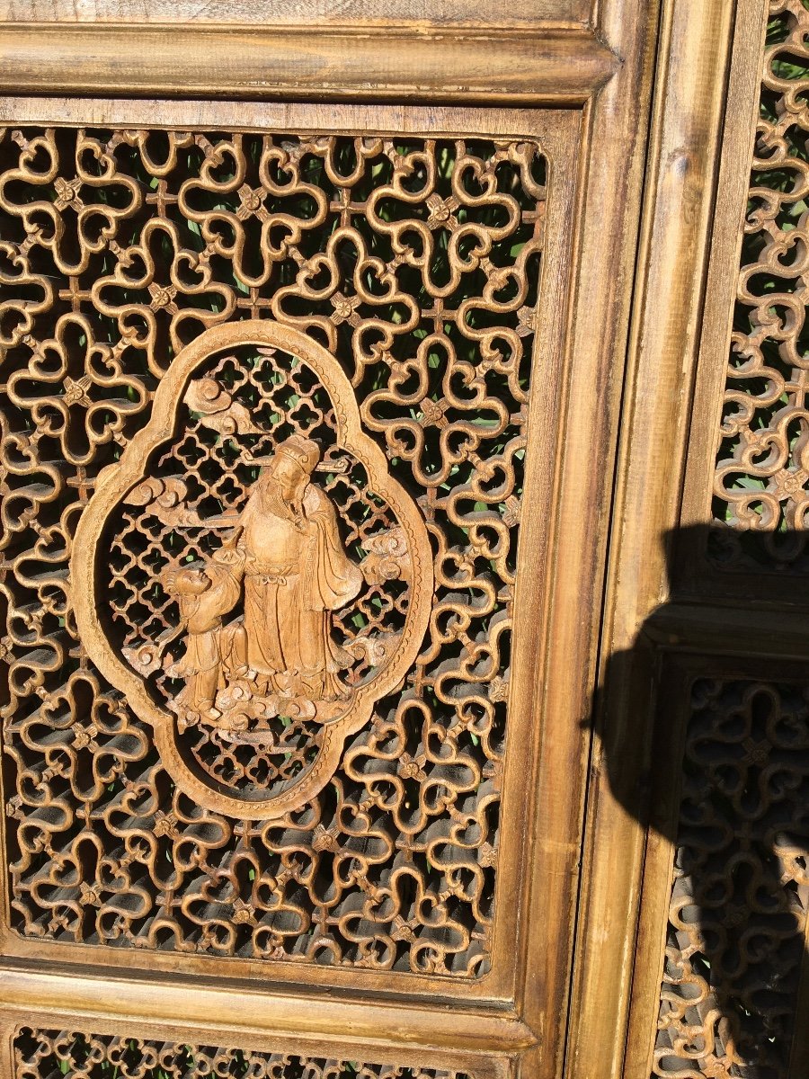 Partition And Its Window In Carved Wood, China-photo-2