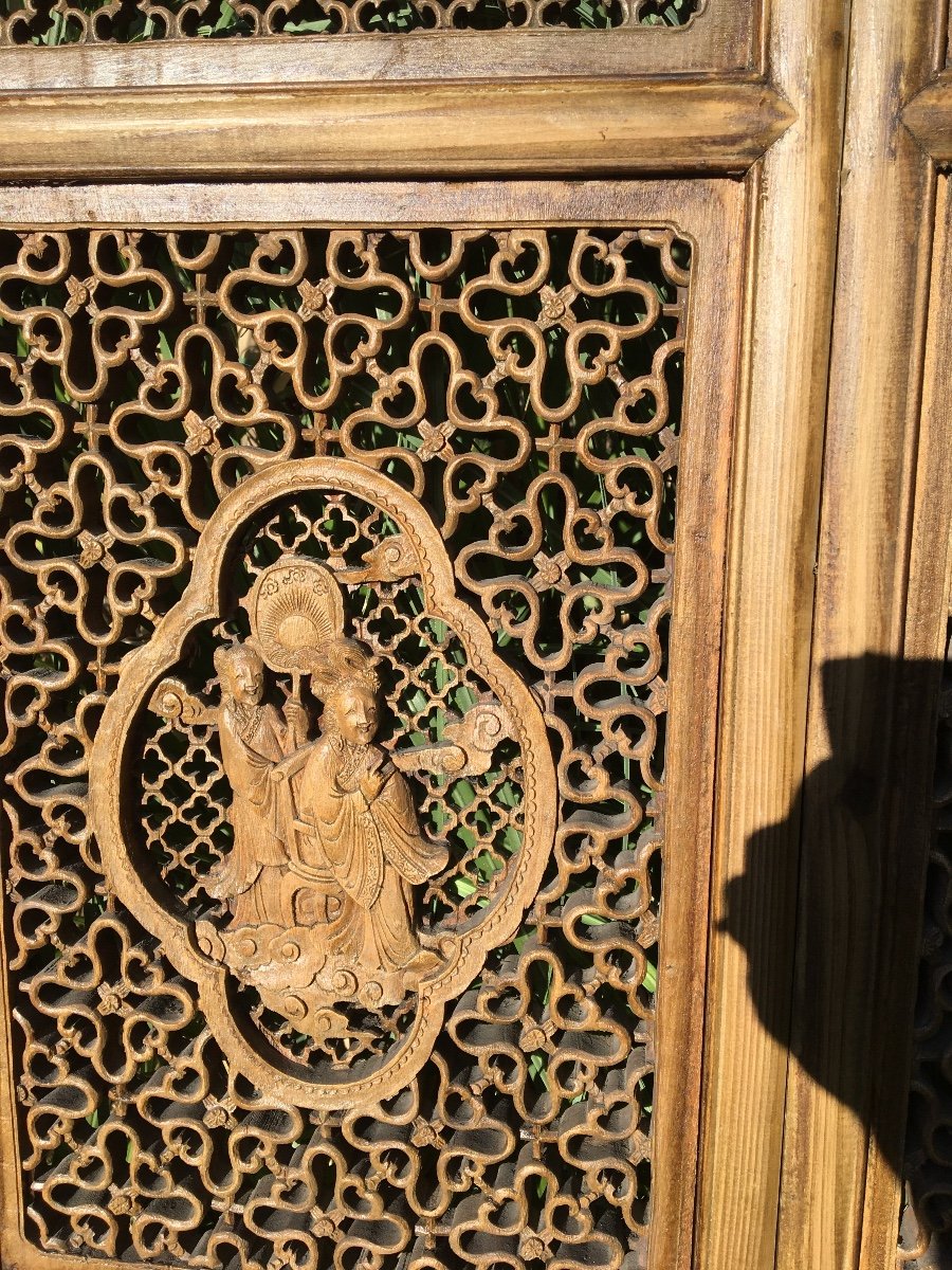Partition And Its Window In Carved Wood, China-photo-3