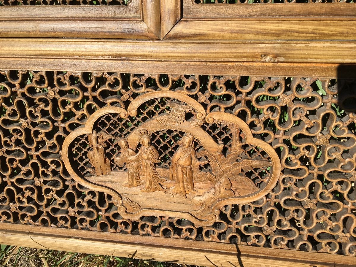 Partition And Its Window In Carved Wood, China-photo-4