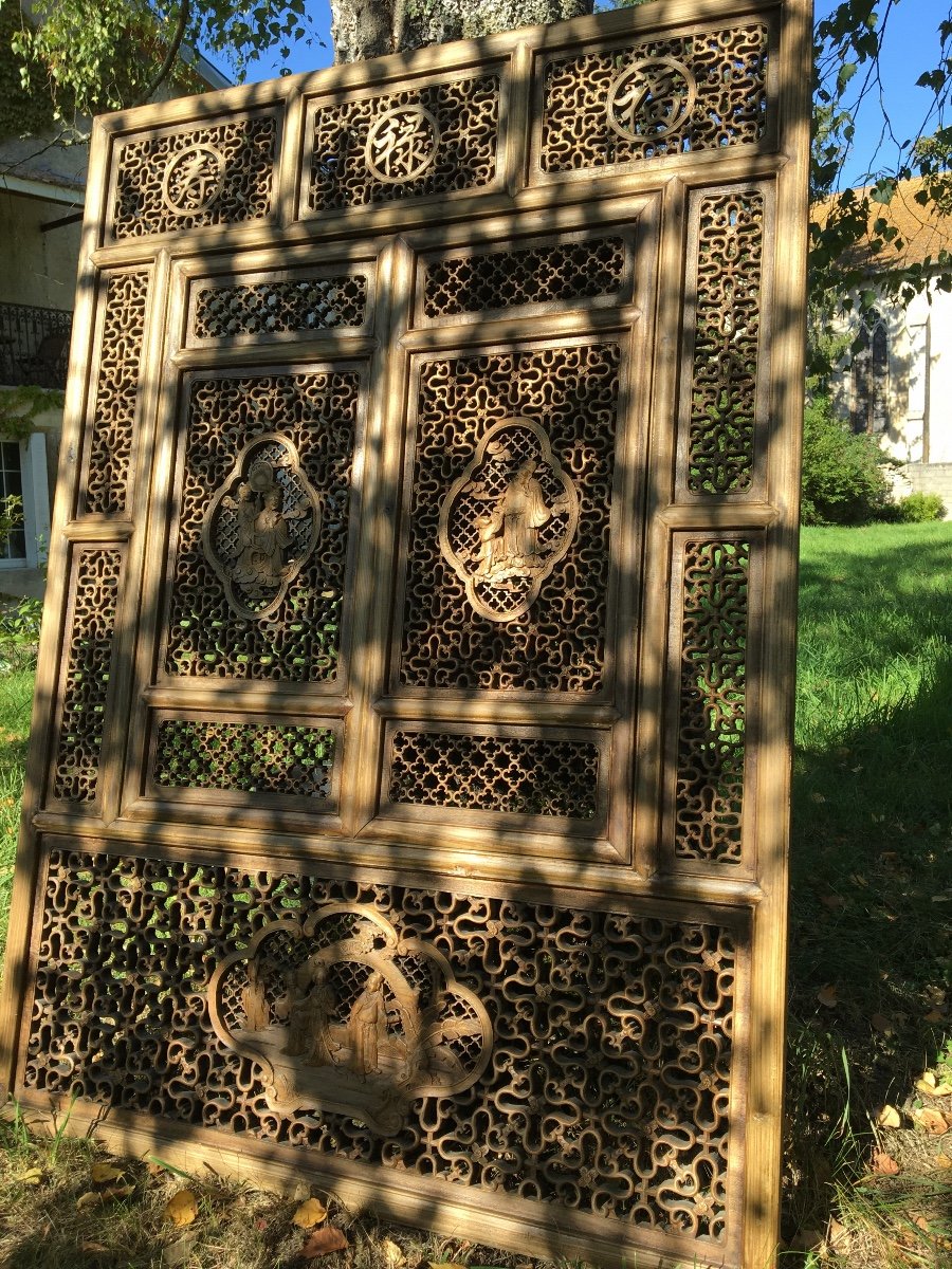 Partition And Its Window In Carved Wood, China-photo-5