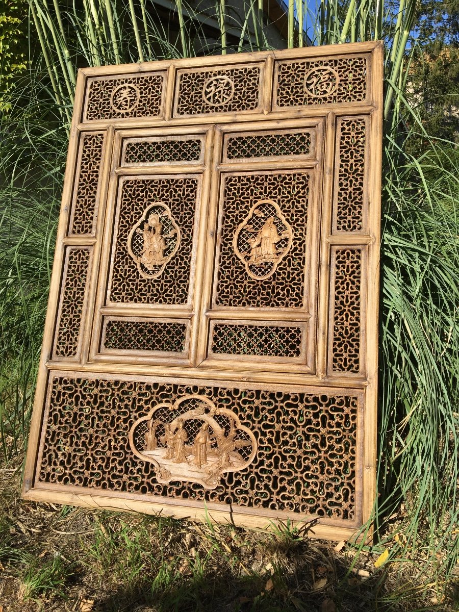 Partition And Its Window In Carved Wood, China-photo-8