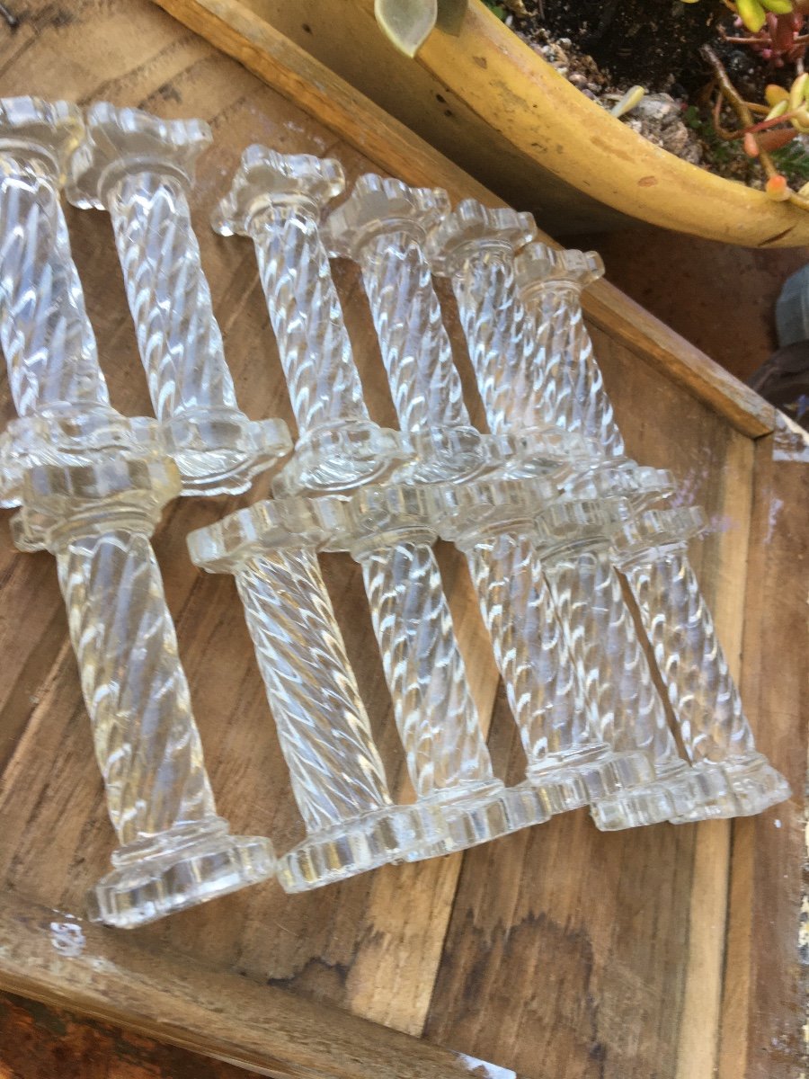 Suite Of 12 Crystal Knife Holders-photo-3