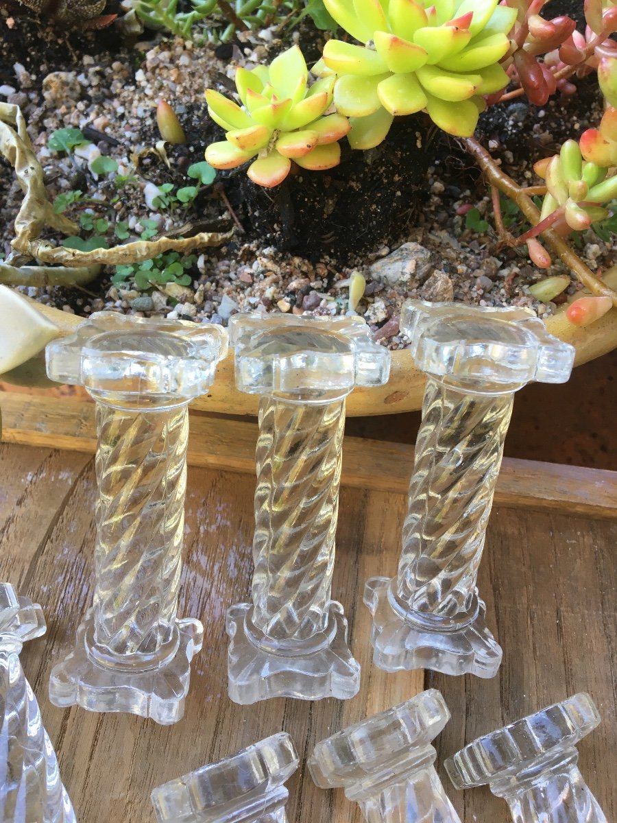 Suite Of 12 Crystal Knife Holders-photo-1