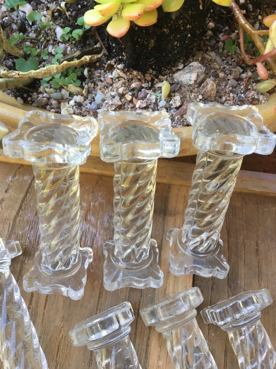Suite Of 12 Crystal Knife Holders-photo-2