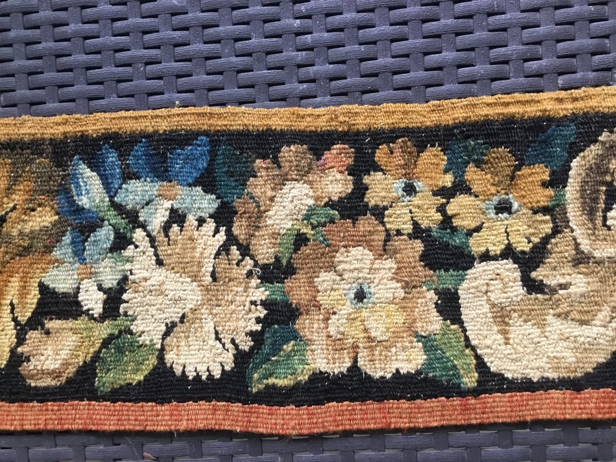 18th Century Tapestry Headband With Varied Flowers-photo-1