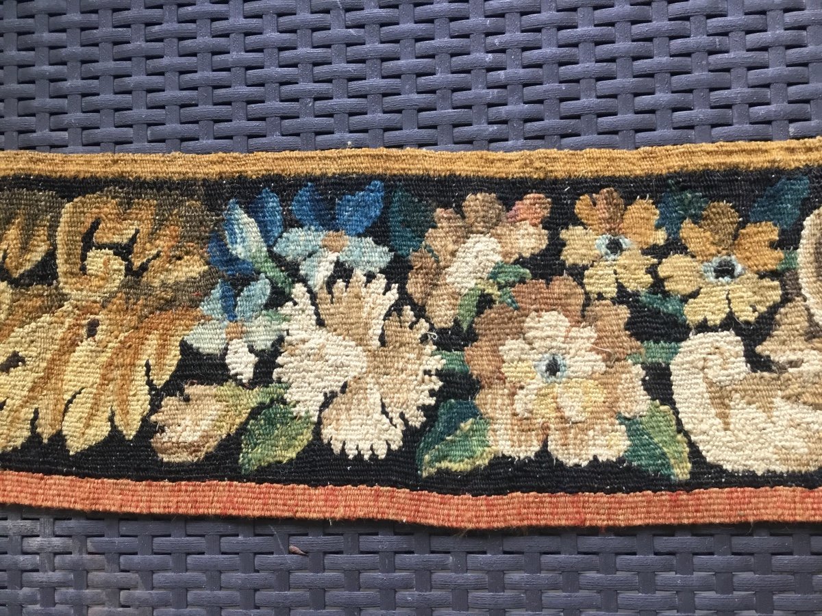 18th Century Tapestry Headband With Varied Flowers-photo-4