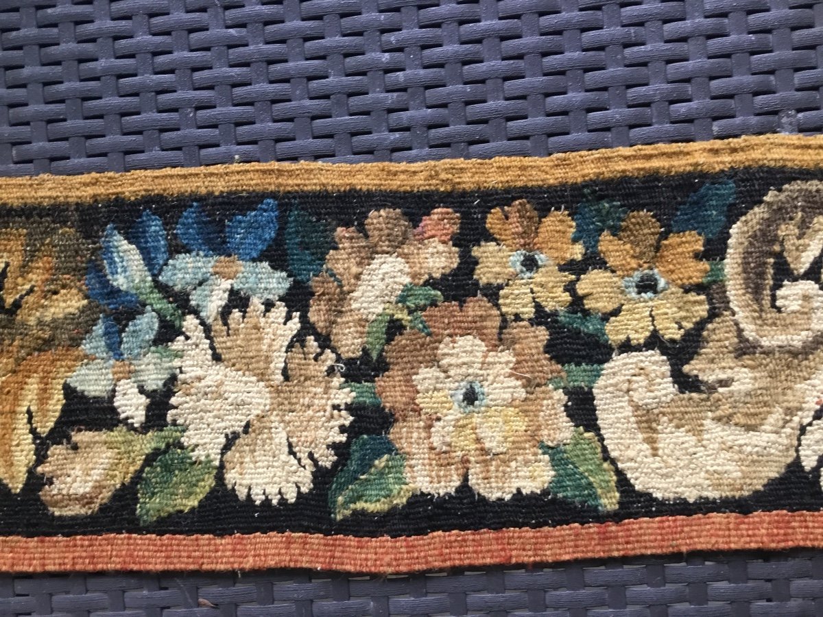 18th Century Tapestry Headband With Varied Flowers-photo-6