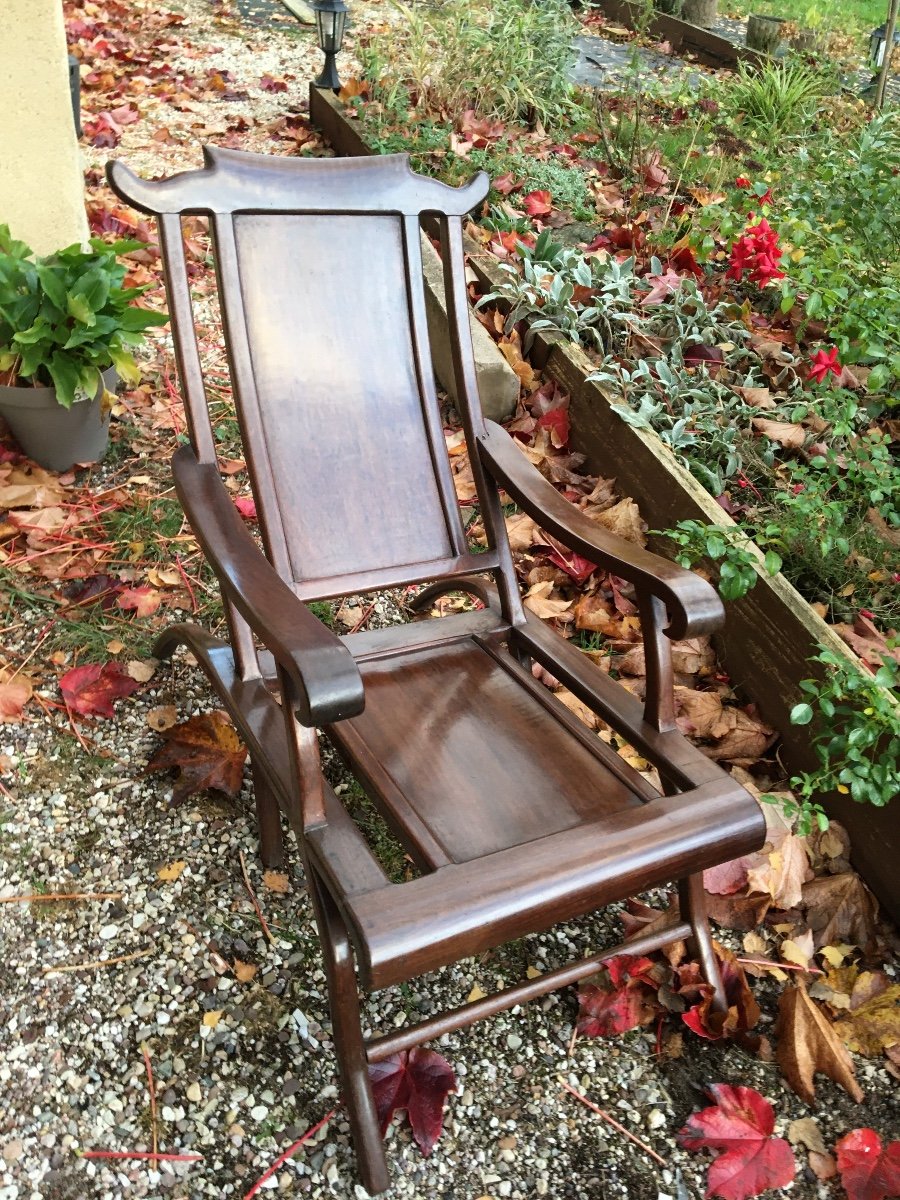 Chaise Longue En Bois Exotique -photo-6