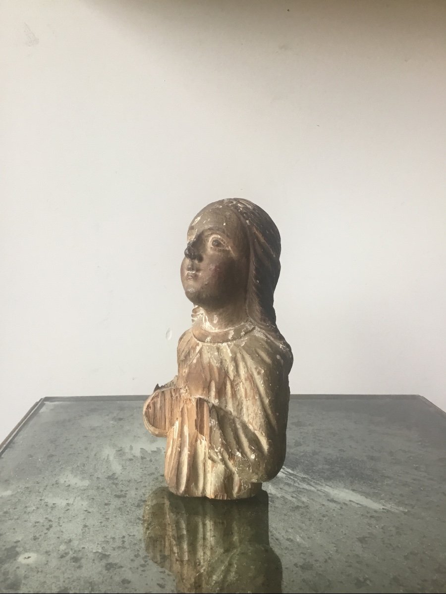 18th Century French School Bust Of Virgin-photo-4
