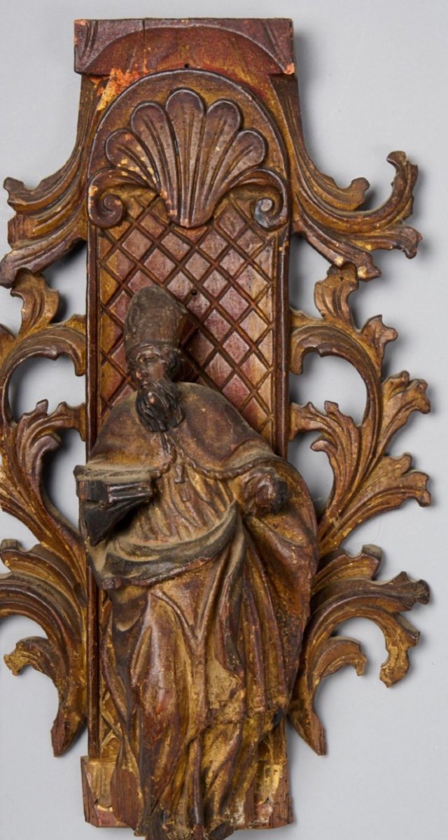 French School From The 18th Century Saint Bishop