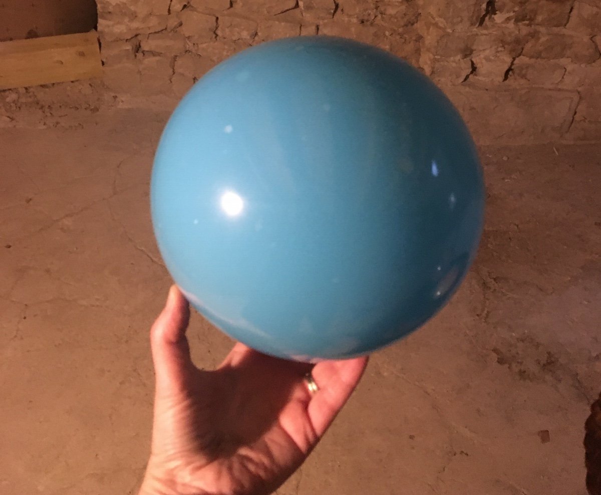 La Boule à Perruque En Verre églomisé-photo-2
