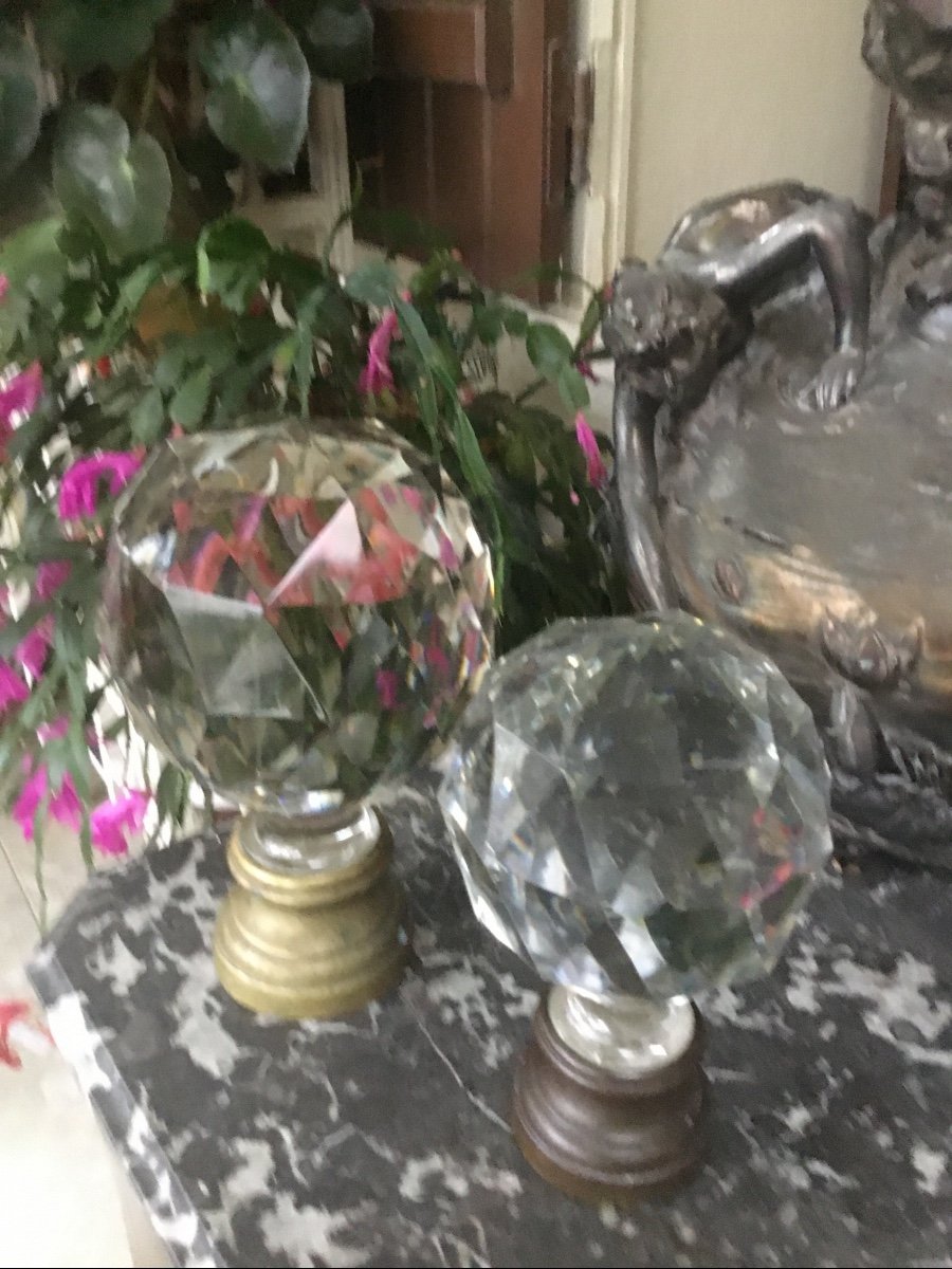 The Full Faceted Cut Crystal Stair Ball-photo-3