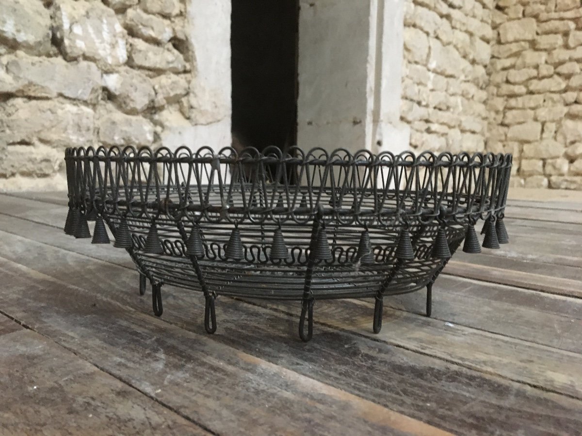 Popular Art, Woven Iron Basket, Plombières Les Bains-photo-6