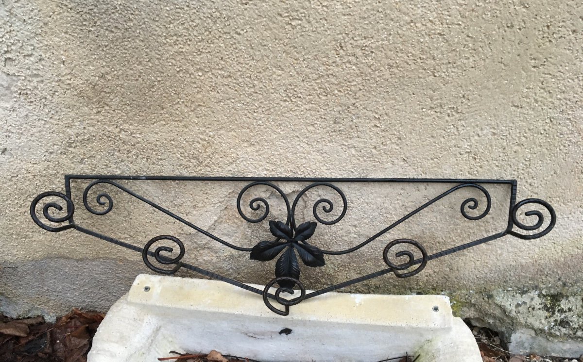 Small Wrought Iron Coat Rack From The 1930s-photo-2