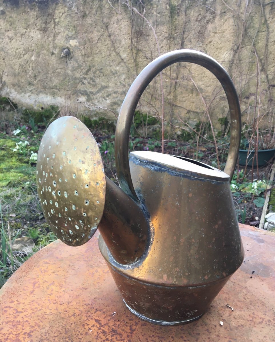 Folk Art, Small Copper Watering Can -photo-3