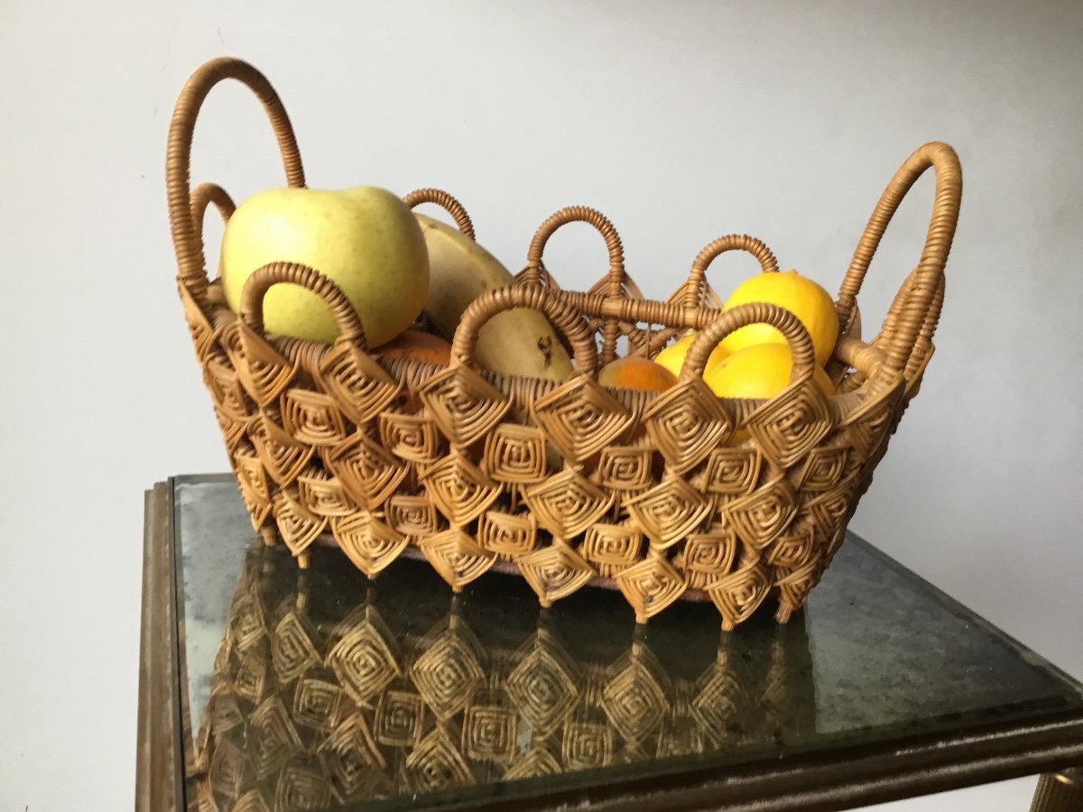 Woven Basket, Popular Art, Around 1900-photo-2