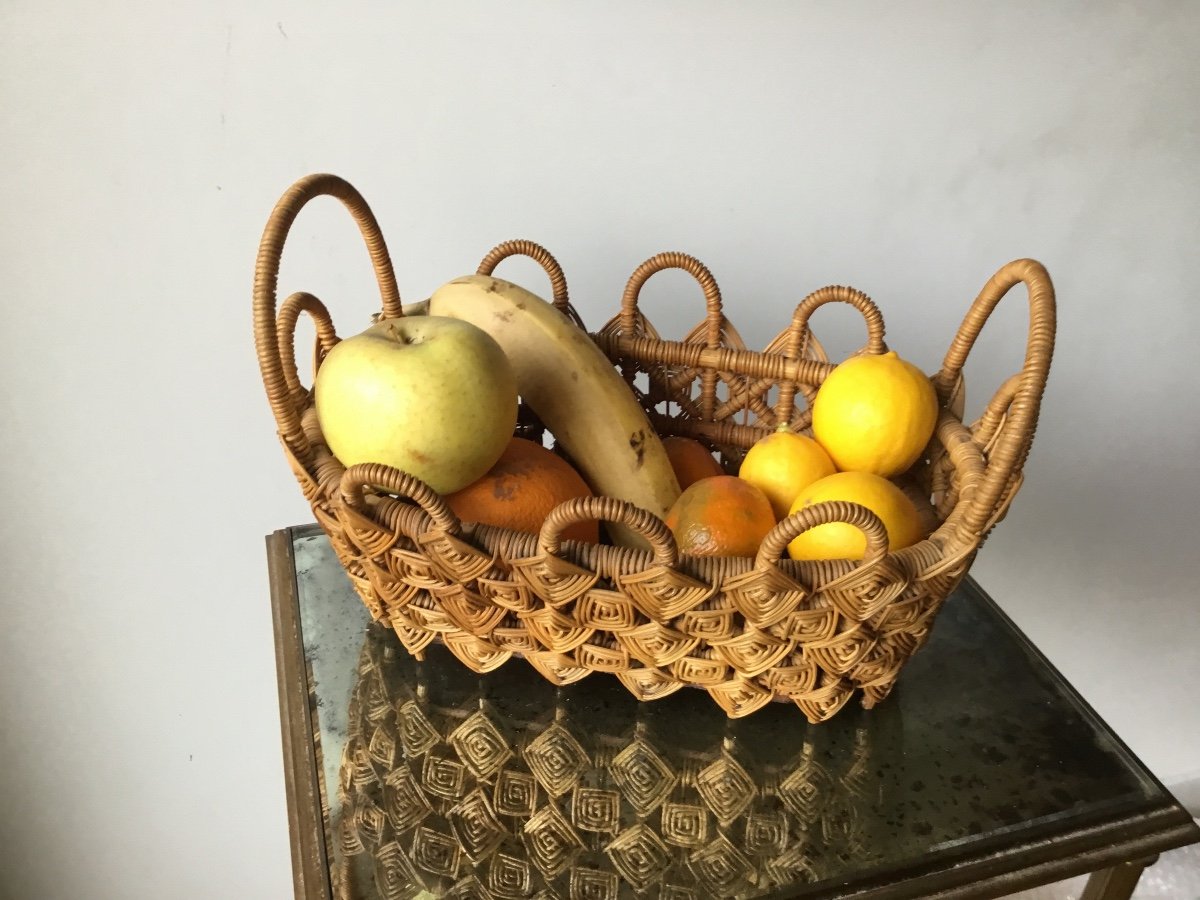 Woven Basket, Popular Art, Around 1900-photo-3