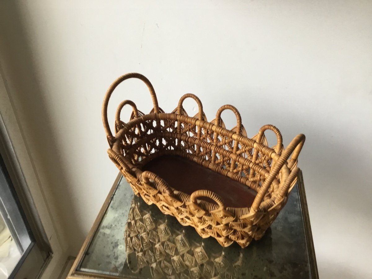 Woven Basket, Popular Art, Around 1900-photo-3