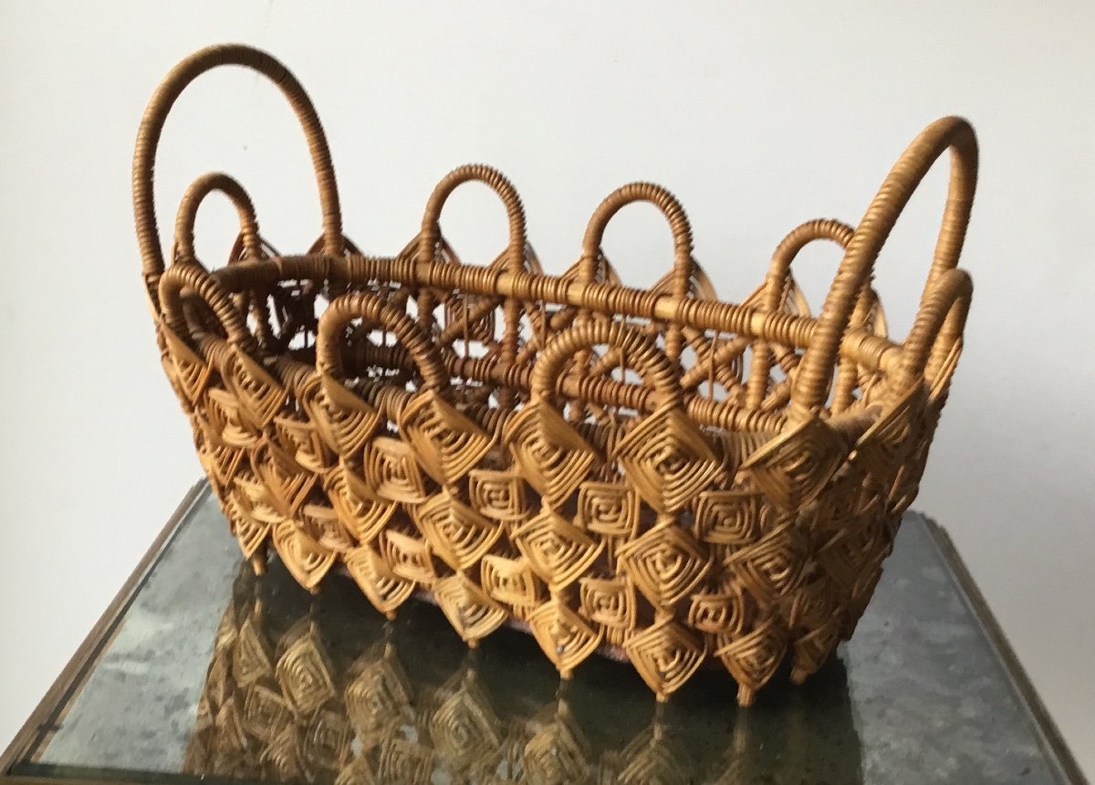 Woven Basket, Popular Art, Around 1900-photo-5